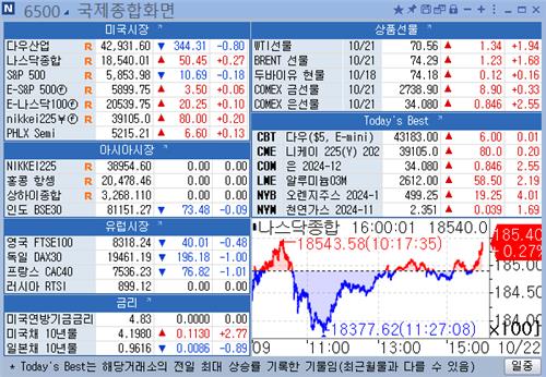 [뉴욕 마켓 브리핑](10월22일)